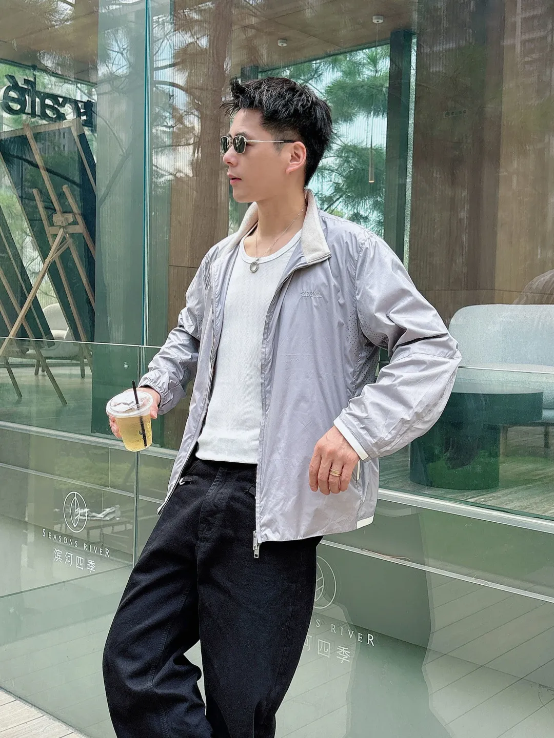 ZEGN 26 。Premium ， ， 。 ， Genuine Leather ， Quality。 👍， . 。 ：Black Gray Size：46-54（S-2XL）